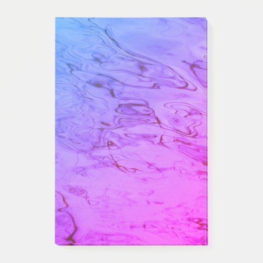 Zachte roze aqua zachte water rimpels Abstract Post-it® Notes (Voorkant)