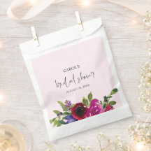 Zachte Roze Aquarel Bloem Zakjes