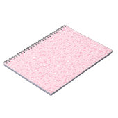 Zachte Roze Aquarel Luipaardprint Notitieboek (Linkerzijde)