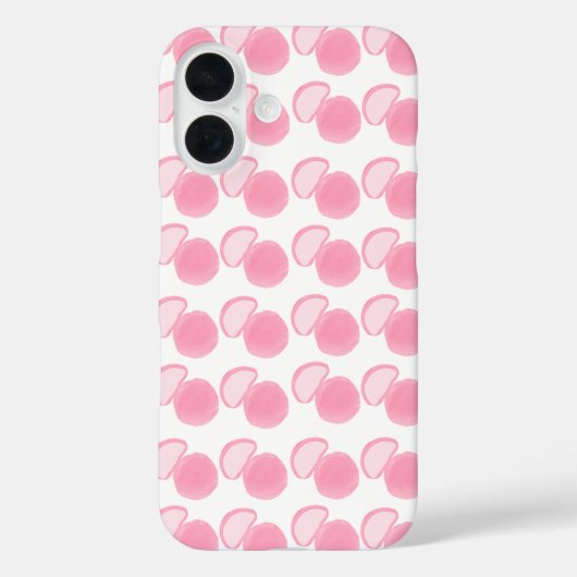 Zachte Roze Aquarel Stippenpatroon Case-Mate iPhone Case (Achterkant)