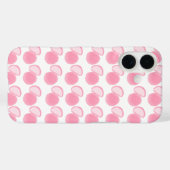 Zachte Roze Aquarel Stippenpatroon Case-Mate iPhone Case (Achterkant (horizontaal))