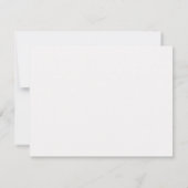 Zachte Roze Aquarel Wash Notitiekaart Kaart (Achterkant)