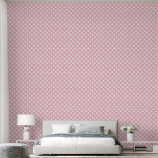 Zachte Roze Bliss: Verwijderbaar met Delicate Hart Behang