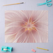 Zachte Roze Bloem Droom Abstracte Fractale Kunst B Tissuepapier (Craft)