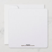 Zachte roze bloem kunst feestdagenkaart (Achterkant)