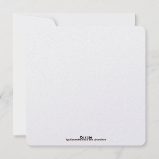 Zachte roze bloem kunst feestdagenkaart (Achterkant)