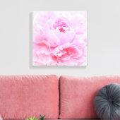 zachte roze bloemblaadjes canvas print (Insitu (Woonkamer))