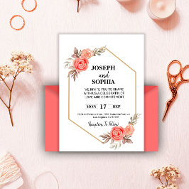 Zachte Roze Bloemen Elegant Romantisch Kaart