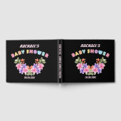 Zachte Roze Bloemen Meisje Baby Shower Gastenboek (Volledig)