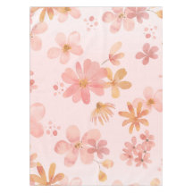 Zachte Roze Bloemenkleed voor de Eettafel