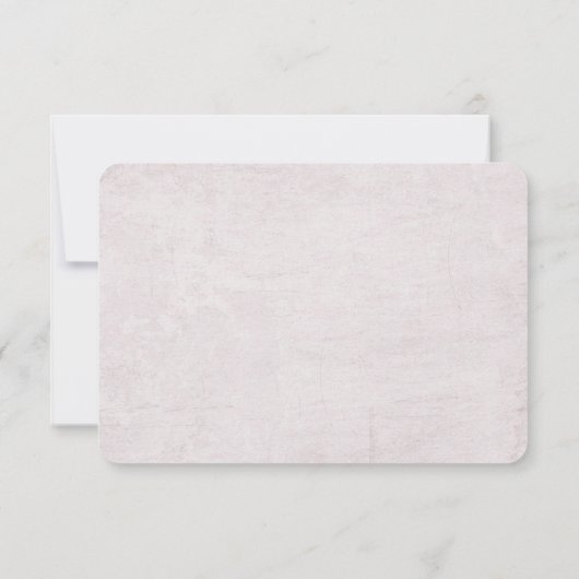 Zachte roze  bloemgrens RSVP (Achterkant)