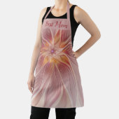Zachte Roze Bloemige Droom Abstracte Fractal Beste Schort (Insitu)