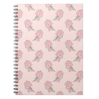 Zachte Roze Bloemmotief | Romantische Bloem Notitieboek