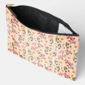 Zachte Roze Bloemstreep Patroon Etui (Open)
