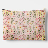 Zachte Roze Bloemstreep Patroon Etui (Achterkant)
