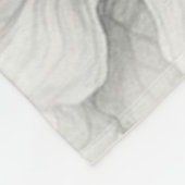 Zachte roze bloemwas fleece deken (Hoek)