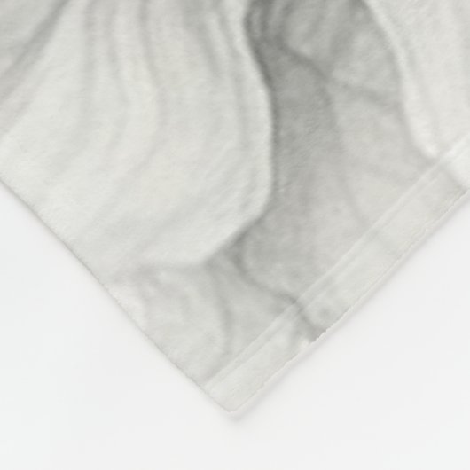 Zachte roze bloemwas fleece deken (Hoek)