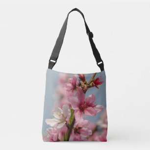 Zachte Roze Bloesem van Sakura Bloem Crossbody Tas