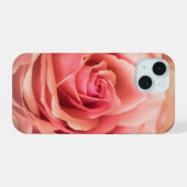 Zachte Roze Blush Roze iPhone 15 Case (Achterkant horizontaal)
