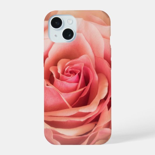 Zachte Roze Blush Roze iPhone 15 Case (Achterkant)