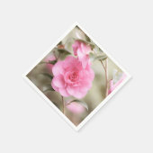 Zachte roze Camellia bloem Servet (Hoek)