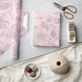 Zachte Roze Chinoiserie Cadeau Cadeaupapier
