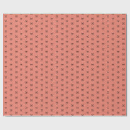 Zachte Roze Coquette Strik Patroon Inpakpapier