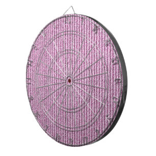 Zachte roze corduroy streeppatroon dartbord