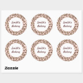 Zachte Roze Dierprint Stickers (Vel)