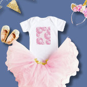 Zachte Roze Disco Ballen en Sterren Girly Retro St Romper