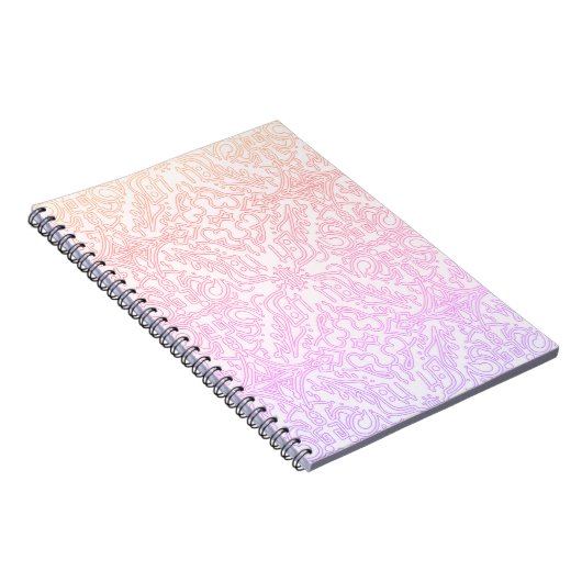 Zachte Roze Droom Mandala patroon serie Notitieboek (Rechterzijde)