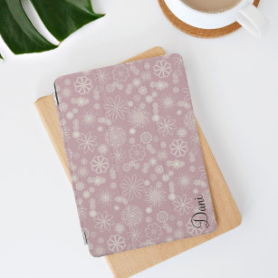 Zachte roze en aquarel bloemetjes iPad air cover