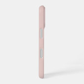 Zachte Roze en Beige Verticale Streeppatroon iPhone 16 Hoesje (Rechterkant)