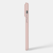 Zachte Roze en Beige Verticale Streeppatroon iPhone Hoesje (Linkerkant)