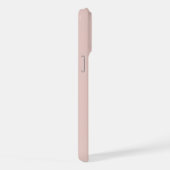Zachte Roze en Beige Verticale Streeppatroon iPhone Hoesje (Rechterkant)