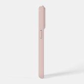 Zachte Roze en Beige Verticale Streeppatroon iPhone Hoesje (Rechterkant)
