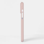Zachte Roze en Beige Verticale Streeppatroon iPhone Hoesje (Linkerkant)