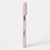 Zachte Roze en Beige Verticale Streeppatroon iPhone Hoesje (Rechterkant)