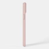 Zachte Roze en Beige Verticale Streeppatroon iPhone Hoesje (Rechterkant)