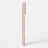 Zachte Roze en Beige Verticale Streeppatroon iPhone Hoesje (Rechterkant)