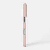 Zachte Roze en Beige Verticale Streeppatroon iPhone Hoesje (Rechterkant)
