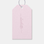 Zachte Roze en Blush Cadeaulabel (Voorkant)