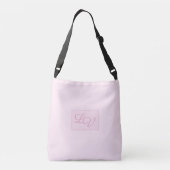 Zachte Roze en Blush Crossbody Tas (Achterkant)