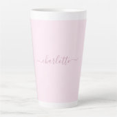 Zachte Roze en Blush Latte Mok (Voorkant)