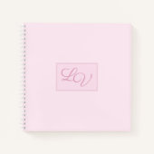 Zachte Roze en Blush Notitieboek (Voorkant)