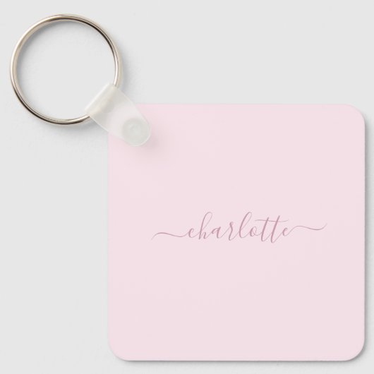  Zachte Roze en Blush Sleutelhanger (Voorkant)