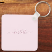  Zachte Roze en Blush Sleutelhanger (Achterkant)