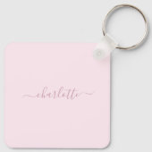  Zachte Roze en Blush Sleutelhanger (Achterkant)
