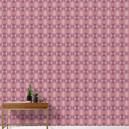 Zachte roze en paarse abstracte S-formaat patroon Behang