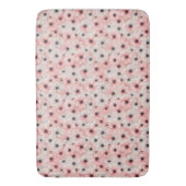 Zachte Roze en Witte Anemoon Bloemen Badmat (Voorkant Verticaal)